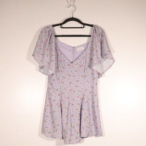 NWOT Sage the Label Lilac Floral Romper